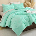 Andency Mint Green Comforter Set Full Size, Boho Soft Warm Tufted Neutral by Andency