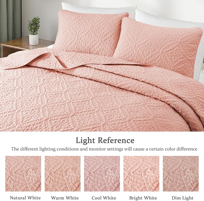 Exclusivo Mezcla King Quilt Bedding Set, Lightweight Soft Bedspreads Coverlets - Image 3