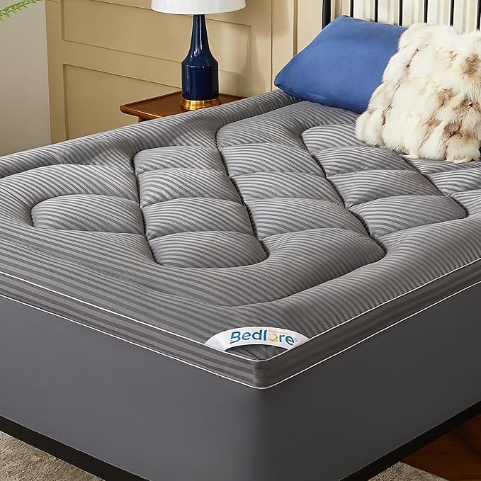 BEDLORE Twin Mattress Topper, Thick Pillow Top Pad by Bedlore