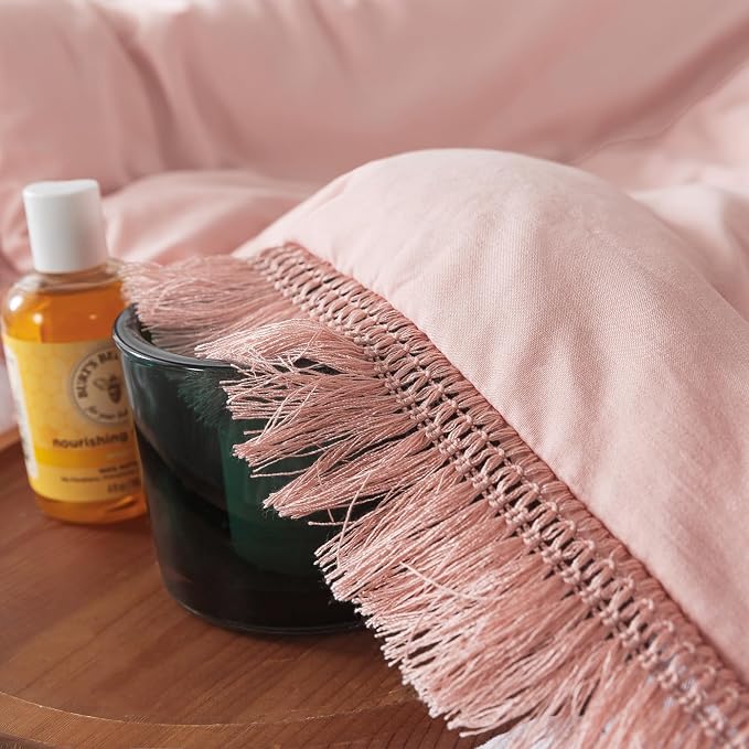 Andency Pink Comforter Set Full Size - Image 5