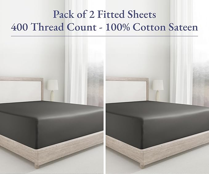 California Design Den 2-Pack Twin XL Fitted Sheets Only - Image 4