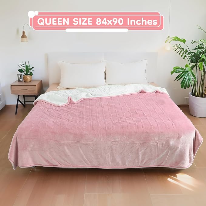 LaffyLo Electric Heated Blanket Queen Size 84 x 90, Dual Control, Fast Heating - Image 8