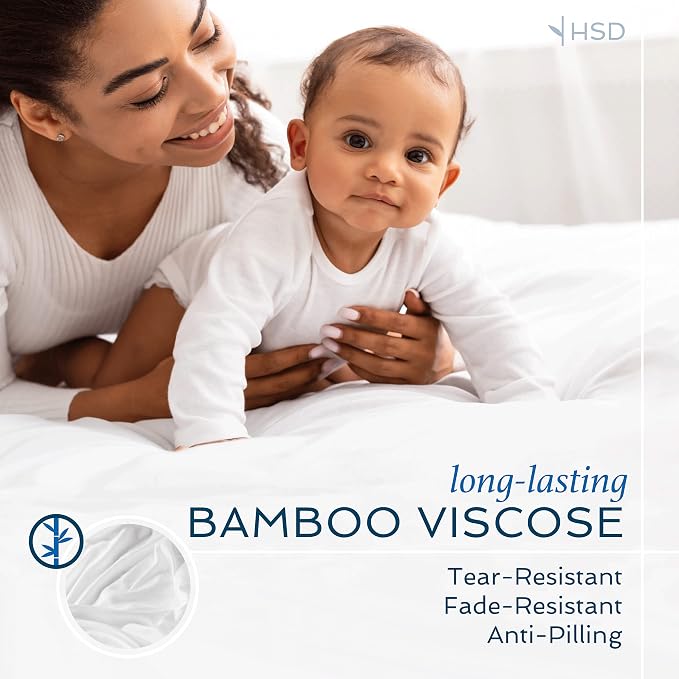 Hotel Sheets Direct 100% Viscose Derived from Bamboo Sheets Set Twin XL - Image 6