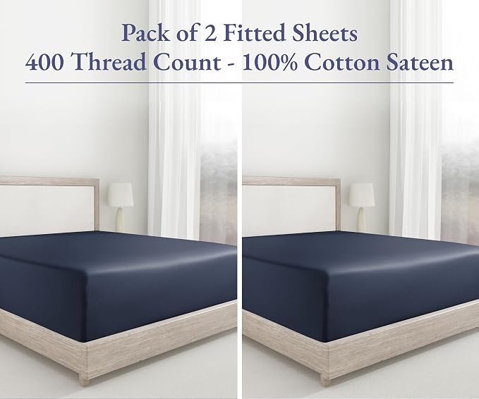 California Design Den 2-Pack Queen Fitted Bed Sheets Only - Image 4