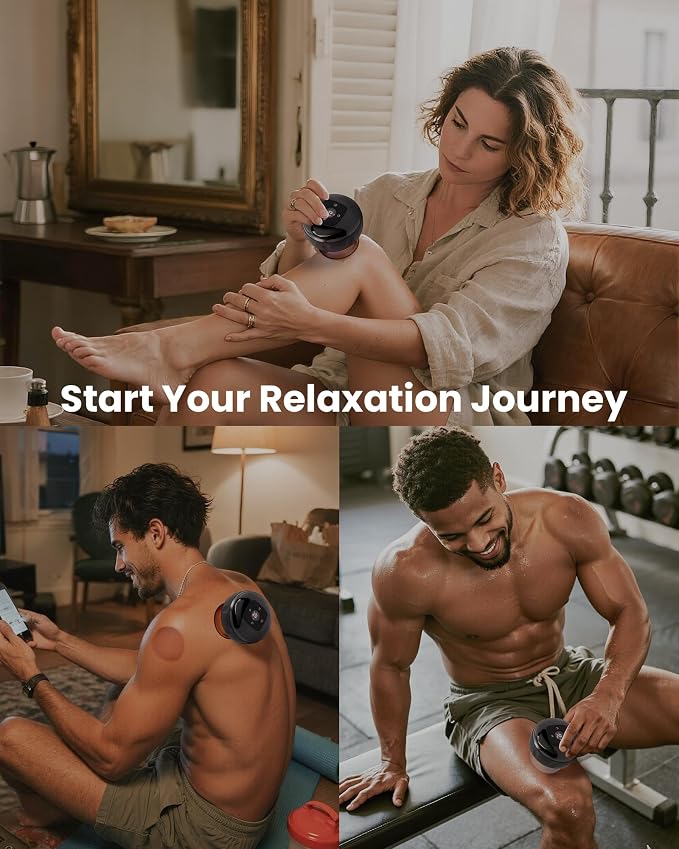 UOTT 6-in-1 Smart Cupping Therapy Massager, 20 Levels Heat & Suction Electric - Image 6