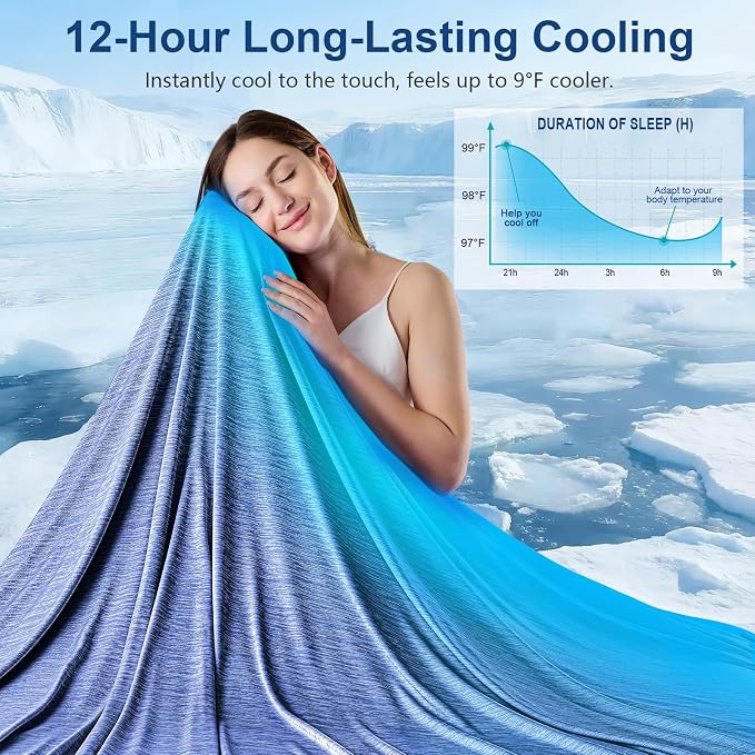 KMUSET Cooling Blanket Throw, Double Sided Summer Cooling Blankets - Image 2