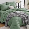 HEVUMYI Sage Green Twin Comforter Set by HEVUMYI