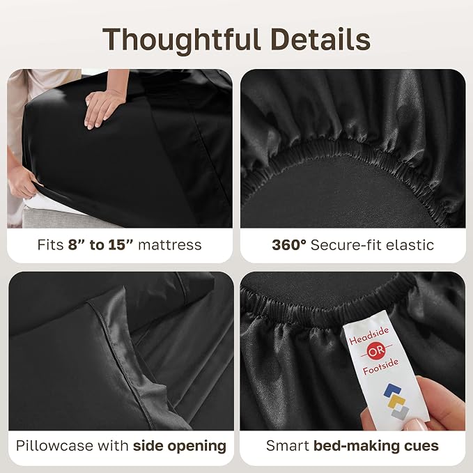 California Design Den Soft 100% Cotton Twin Size Bed Sheets Set, 400 Thread - Image 5