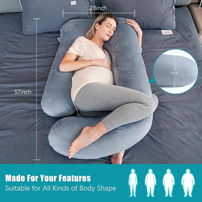 Cute Castle Pregnancy Pillows, Soft U-Shape Maternity Pillow - Image 3