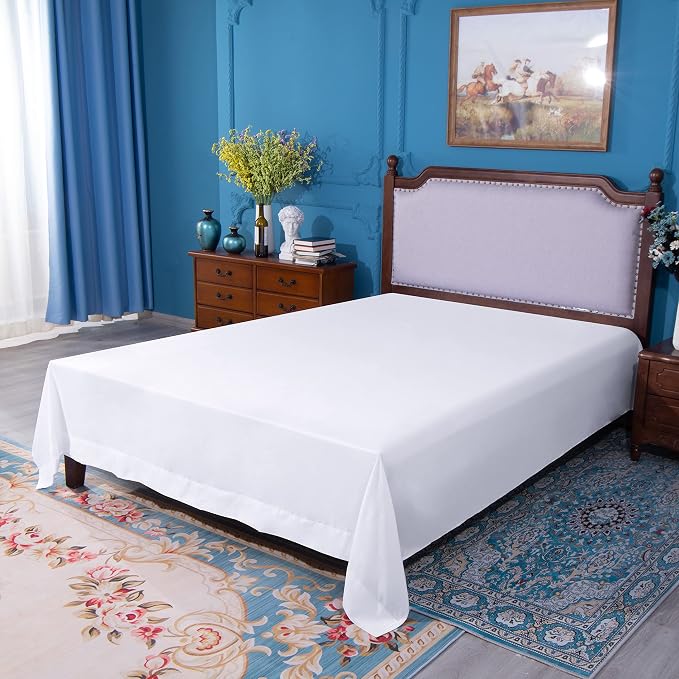 NTBAY California King Flat Sheet Only - Image 5