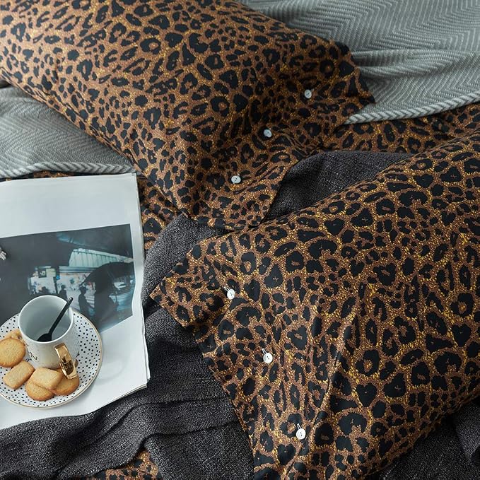 mixinni Wild Animal Print Duvet Cover Twin XL Size 100% Long Staple Cotton Sexy - Image 5