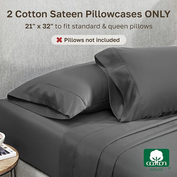 California Design Den Standard Queen Size Pillowcase Set - Image 3