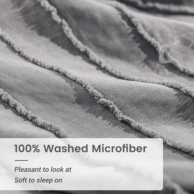 NEXHOME PRO Duvet Cover Queen, Soft and Lightweight 100% Washed Microfiber - Image 4