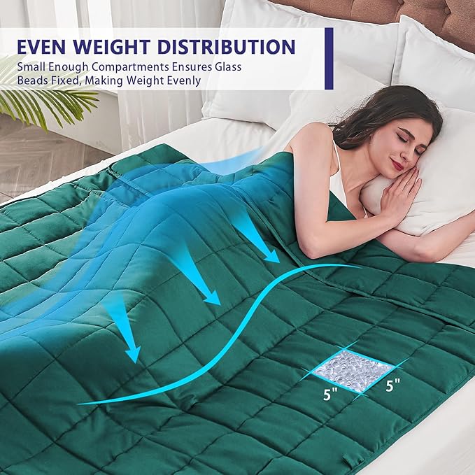 yescool Weighted Blanket for Adults Cooling Heavy Blanket for Sleeping Perfect - Image 3