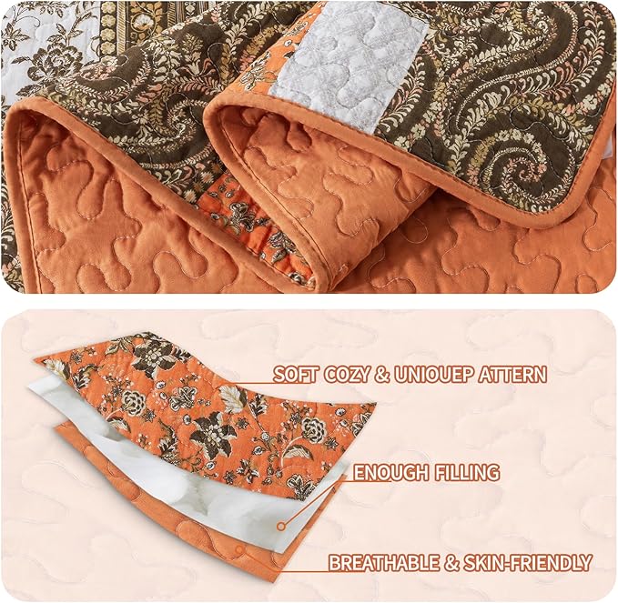 BEDIFANY Farmhouse Cotton Quilts Queen Size - Image 4