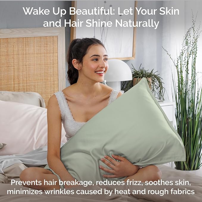 Pillow Cases King Size Set of 2 Pillowcases 100% Viscose from Bamboo Cooling - Image 5