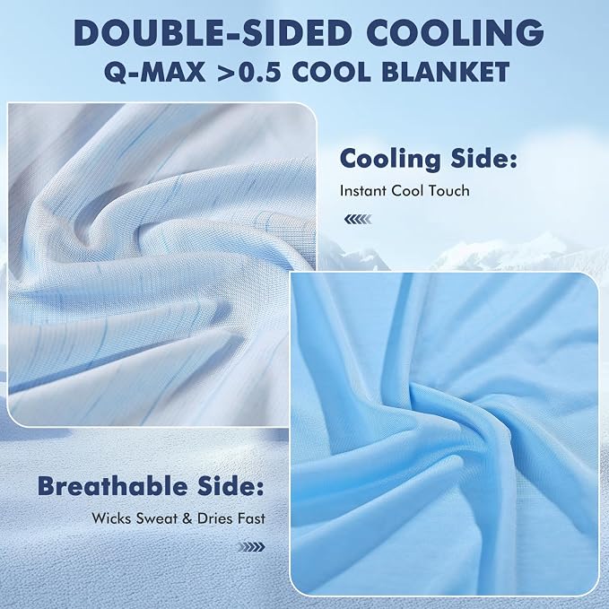 Elegear Cooling Blanket for Hot Sleepers, Double-Sided Arc-Chill® 3.0 Cooling - Image 4