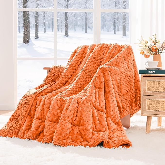 Super Fuzzy Soft Fleece Sherpa Weighted Blanket 15 lbs - Image 9