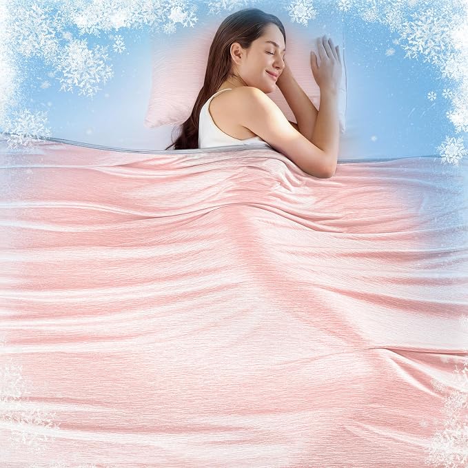 KMUSET Cooling Blanket Full Size（80"x90", Double Sided Summer Cooling Blankets by COZYBLANKETHappyHomeLife