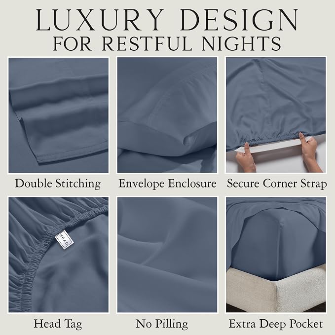 Karissa Mae Cooling Bamboo Viscose King Size Pillowcase Set | 100% FSC - Image 3