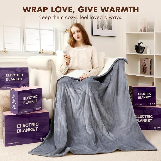 Electric Blanket Throw 50" x 60" - Image 8