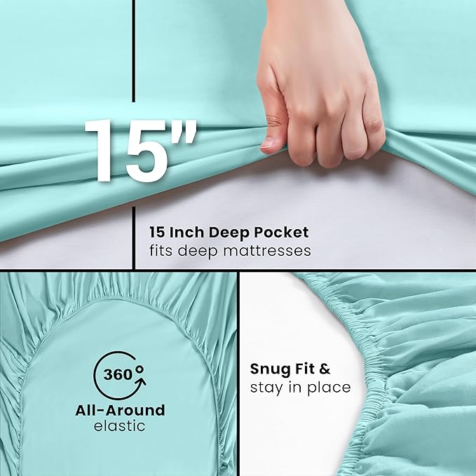 Utopia Bedding Twin XL Fitted Sheets - Image 6