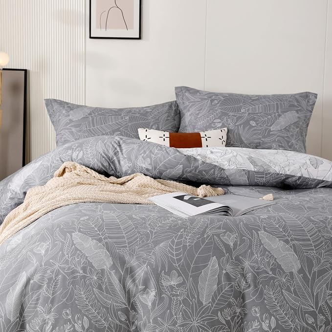 OAITE Duvet Cover Set, 100% Cotton Comforter Cover - Image 5