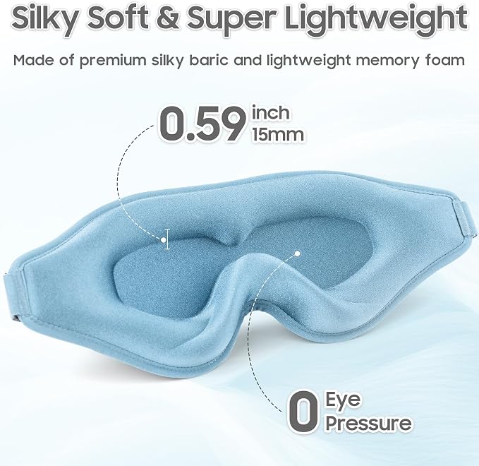 Sleep Mask - Total Blackout 3D Sleeping Mask, Super Lightweight & Silky Soft - Image 4