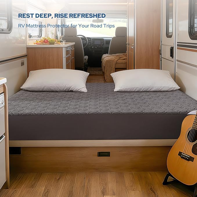 BEDLORE Waterproof Mattress Protector, RV Queen Size Mattress Pad Noiseless - Image 3