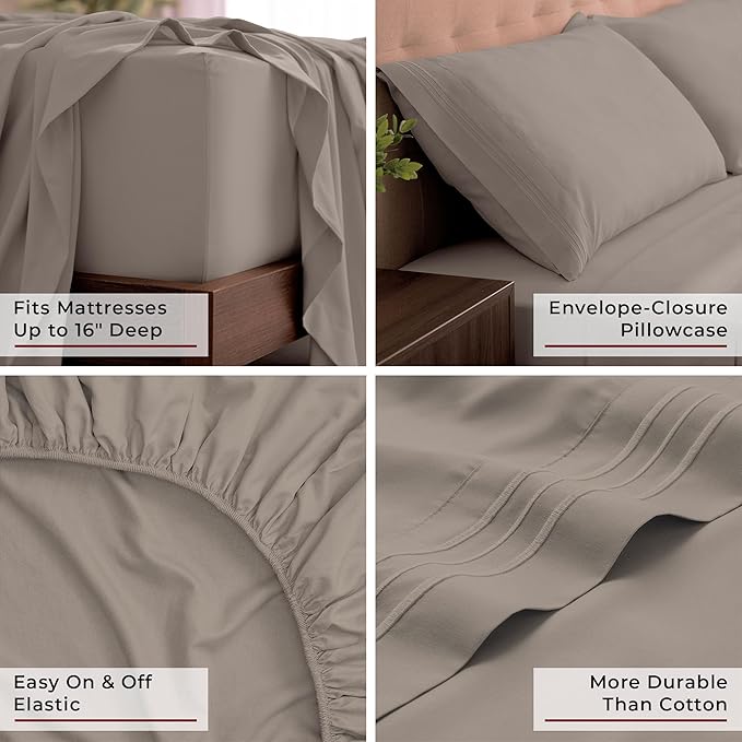 Mellanni California King Sheets Set - Image 5