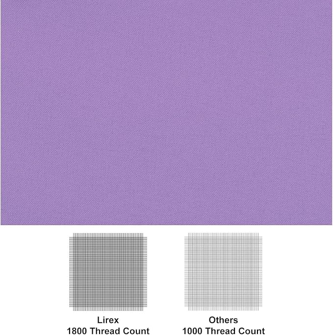 Lirex Light Purple Flat Sheet Twin, Ultra Soft & Breathable Brushed 1800 - Image 2