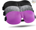 LKY DIGITAL Sleep Mask for Side Sleeper 3 Pack, Night Blindfold for Men Women by LKYDIGITAL