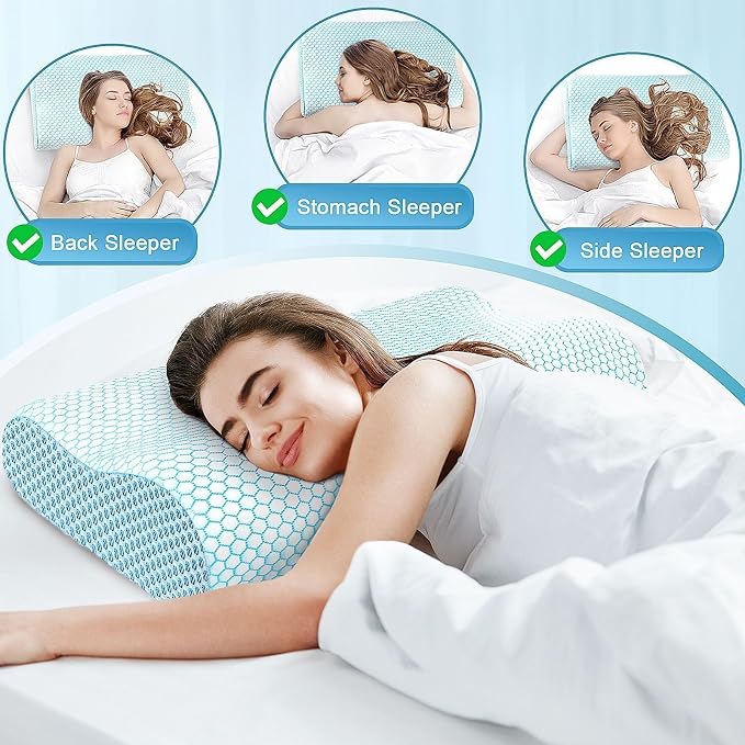 CloudBliss Neck Pillow for Sleeping, Ergonomic Cervical Neck Pillow for Neck - Image 7
