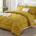 CozyLux Full Size Comforter Sets Mustard Yellow by CozyLux