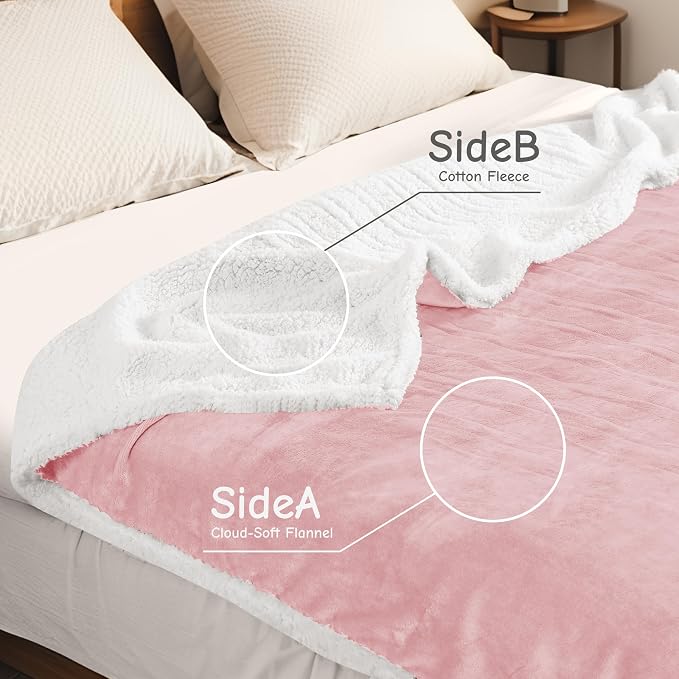 Electric Heated Blanket Queen Size 84"x90", Soft Flannel - Image 3