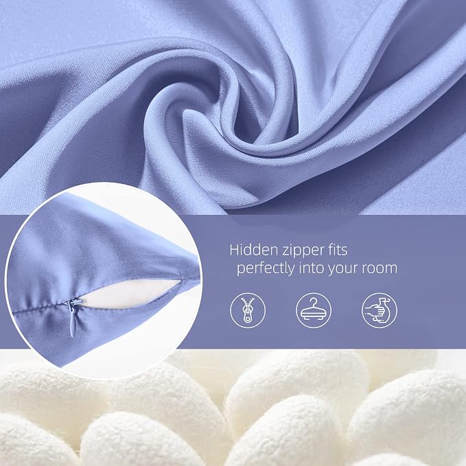 Silk Pillowcase for Hair and Skin Mulberry Silk Pillowcase Soft Breathable - Image 6
