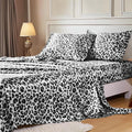 MR&HM Satin Sheets with Elastic Corner Straps, Full Size Sheets Set by MRHM