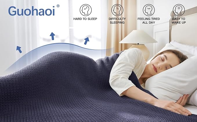 Guohaoi Knitted Weighted Blanket - Image 2