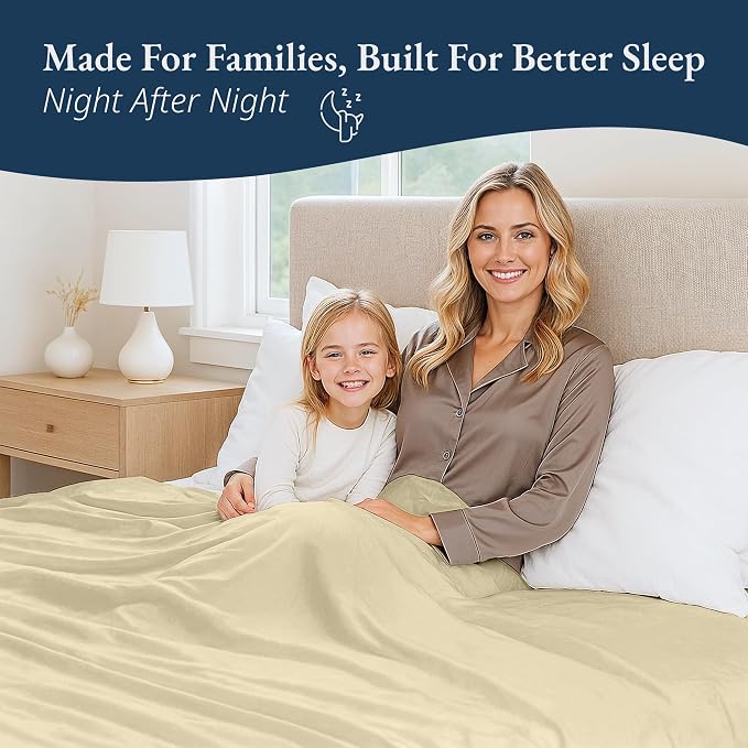 Lane Linen 100% Organic Cotton Full Size Flat Sheet Only - Image 6