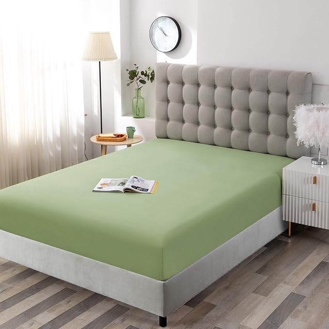 Sfoothome Full Fitted Sheet Only, Brushed Microfiber, Extra Soft and Comfortable - Image 2