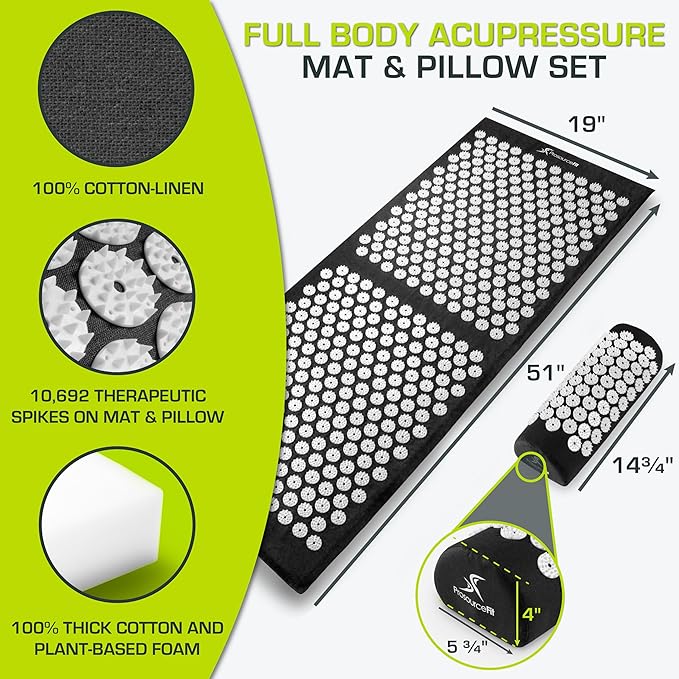 ProsourceFit Acupressure Mat and Pillow Set - Image 2