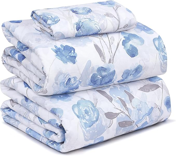 RUVANTI 100% Cotton Sheets – Twin XL Size Percale Bedding, Cooling & Breathable by Ruvanti