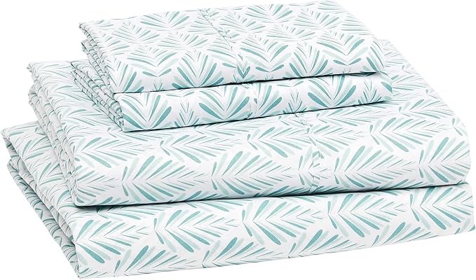 Amazon Basics Lightweight Breathable Brushed Microfiber 4-Piece Bed Sheet Set - Image 2