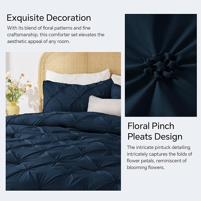 BEDELITE Navy King Size Comforter Set - Image 4