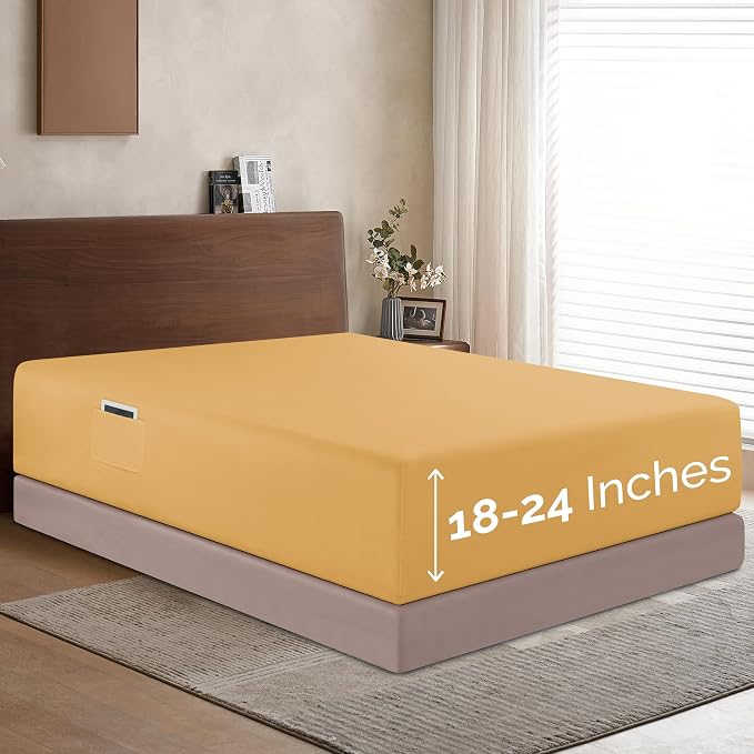Elegant Comfort 1500 Premium Hotel Quality 18-24 Inches Deep by ELEGANTCOMFORT