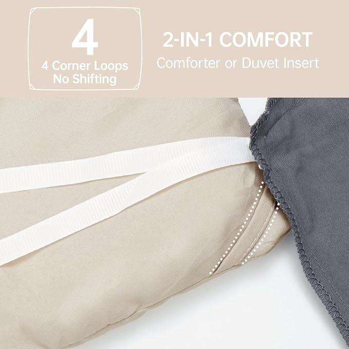 MUXHOMO Full Comforter Sets, All Season Ultra Soft Down Alternative Bedding - Image 6