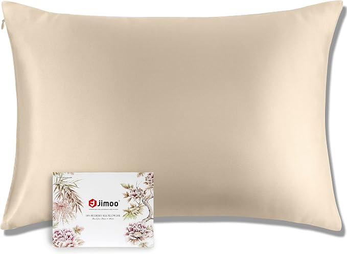 J JIMOO 100% Mulberry Silk Pillowcase by JJIMOO