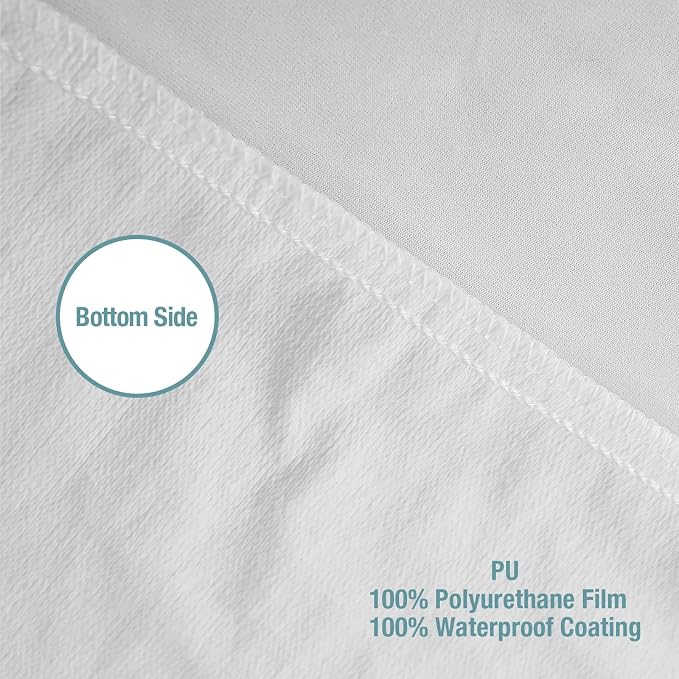 Bedecor California King Mattress Protector, Waterproof Cotton Terry Cover - Image 5
