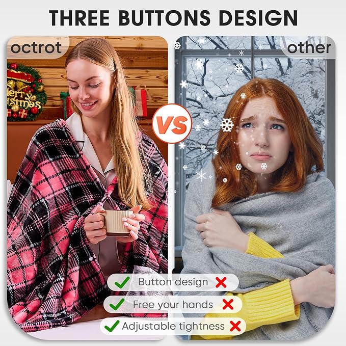 OCTROT Heated Blanket Electric, Twin Size 62X84, Heating Blanket - Image 7
