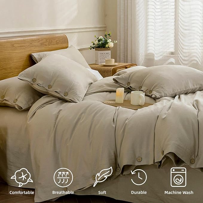 JELLYMONI Cotton Duvet Cover King Size - Image 4